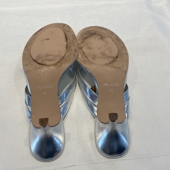 Aldo silver sandals size 40 - Picture 5 of 7